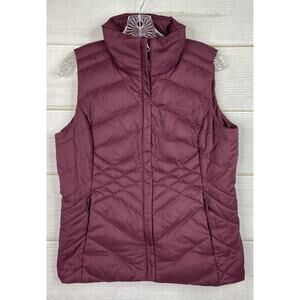 The North Face Vest Womens S Purple 550 Goose Down Aconcagua Puffer Jacket Zip